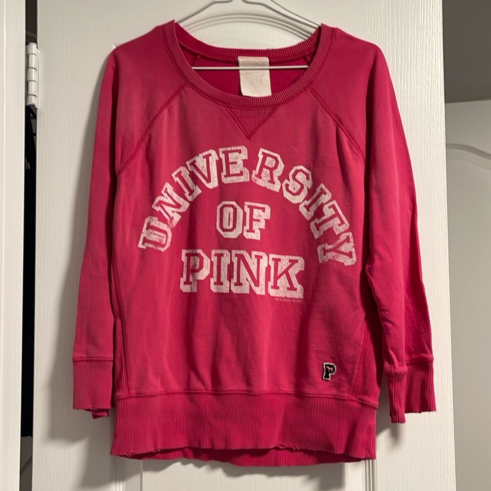 Victoria’s Secret pink sweatshirt